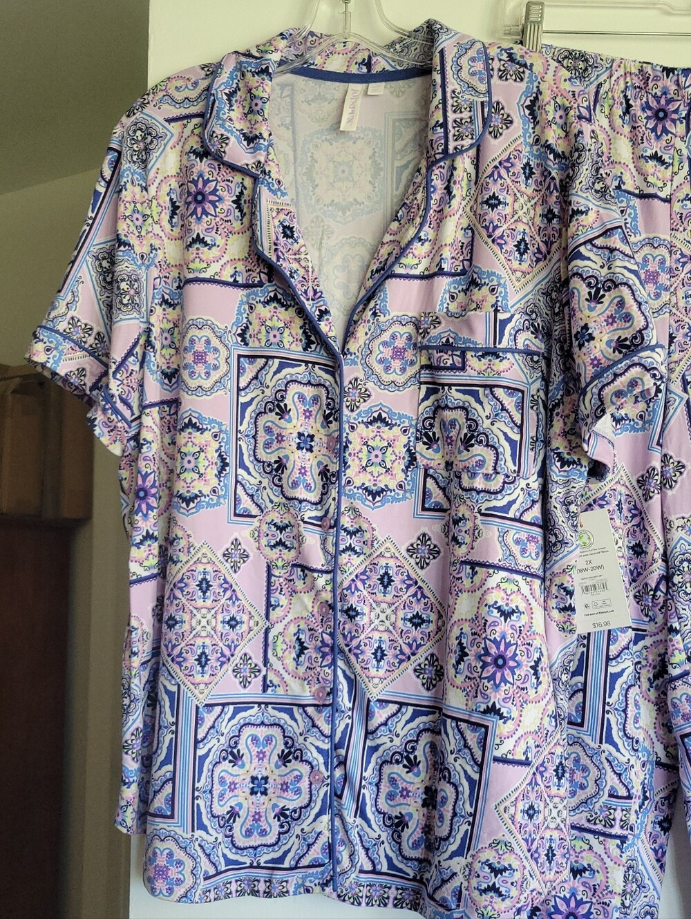 Pajama Set Cropped Bottoms Joyspun 2X - Picture 2 of 7